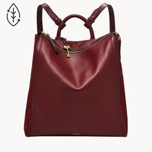 Fossil “Parker” Convertible Backpack in Wine